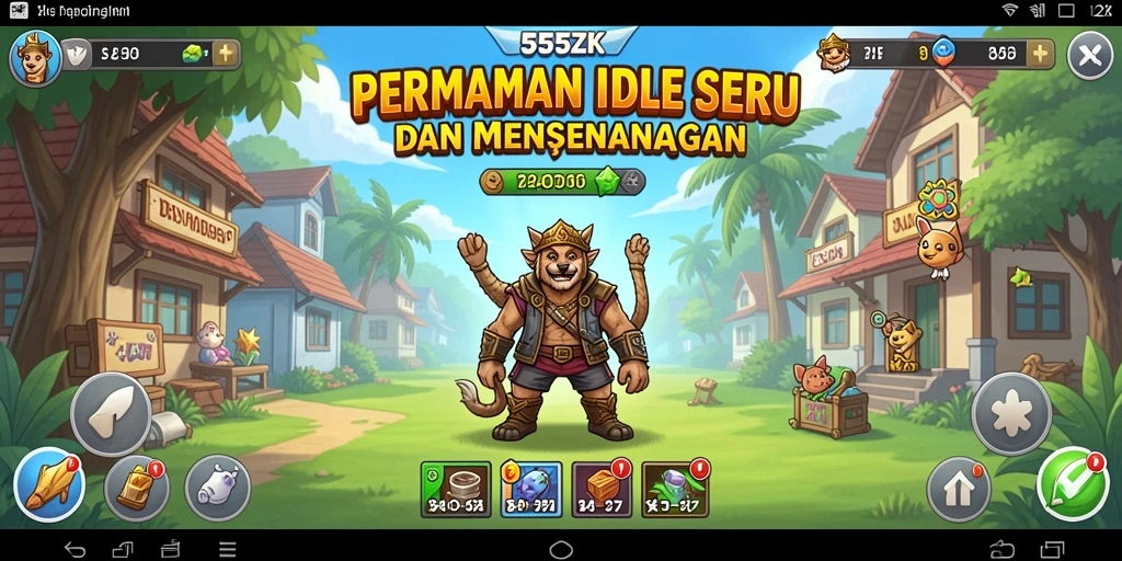 Tampilan gameplay seru dan interaktif di 555ZK.
