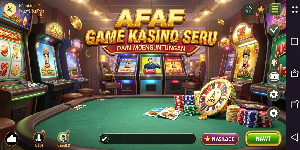 Tangkapan layar AFAF menunjukkan gameplay kasino yang mengasyikkan.
