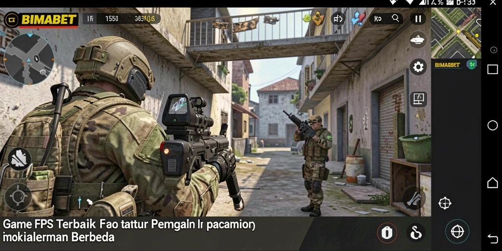 Screenshot gameplay BIMABET menampilkan aksi pertempuran yang mendebarkan.