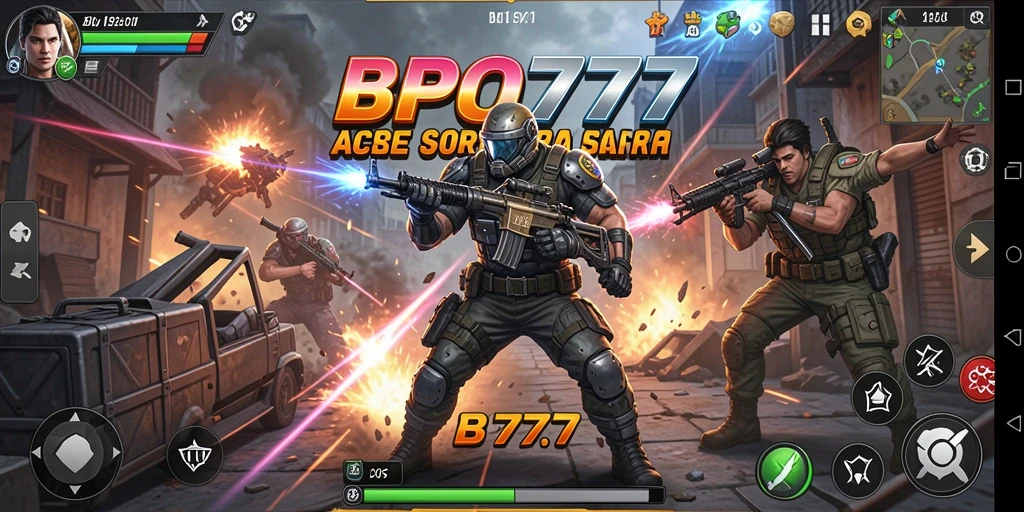 Tangkapan layar BPO777 menampilkan aksi pertarungan yang mendebarkan.