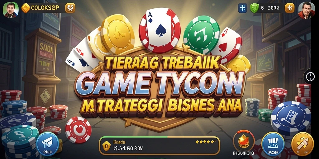 Tangkapan layar gameplay COLOKSGP yang menunjukkan elemen manajemen bisnis.
