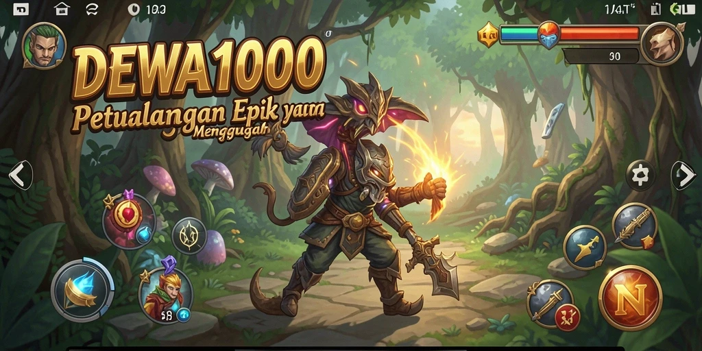 Gameplay DEWA1000 yang menegangkan dan penuh aksi.