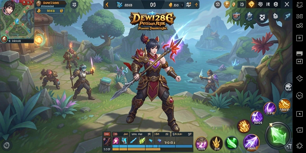Tampilan aksi seru dalam gameplay DEWI288 yang memukau.