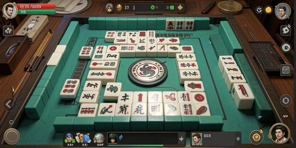 Tampilan gameplay seru dalam permainan Mahjong EE789.