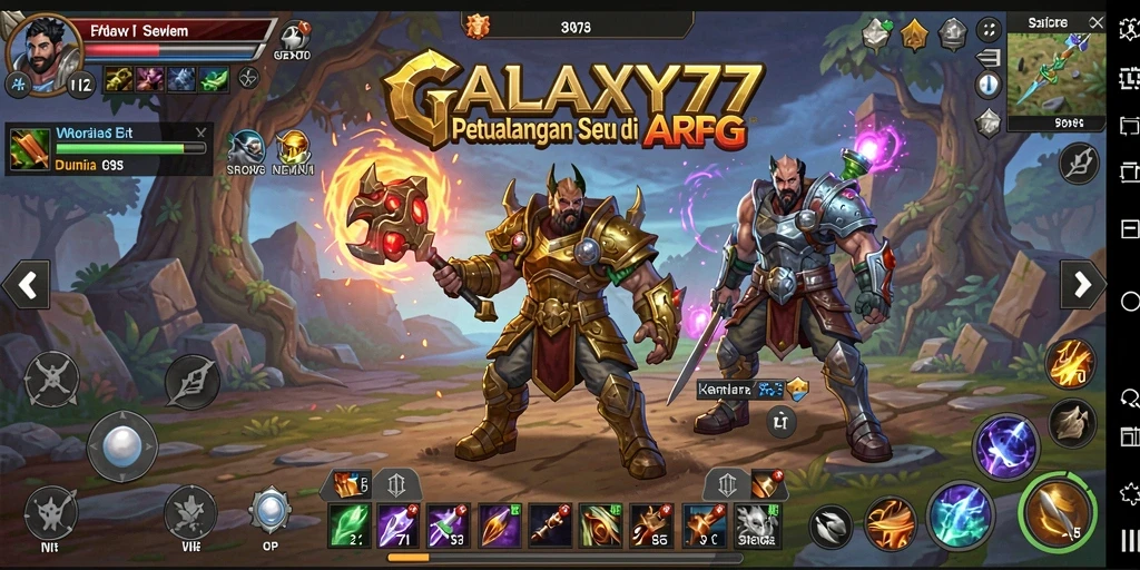 Screenshot menampilkan aksi seru dalam permainan ARPG.