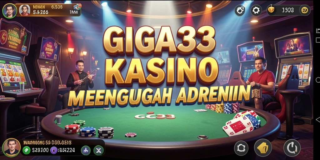 Gambar gameplay GIGA33 yang mendebarkan dan interaktif.