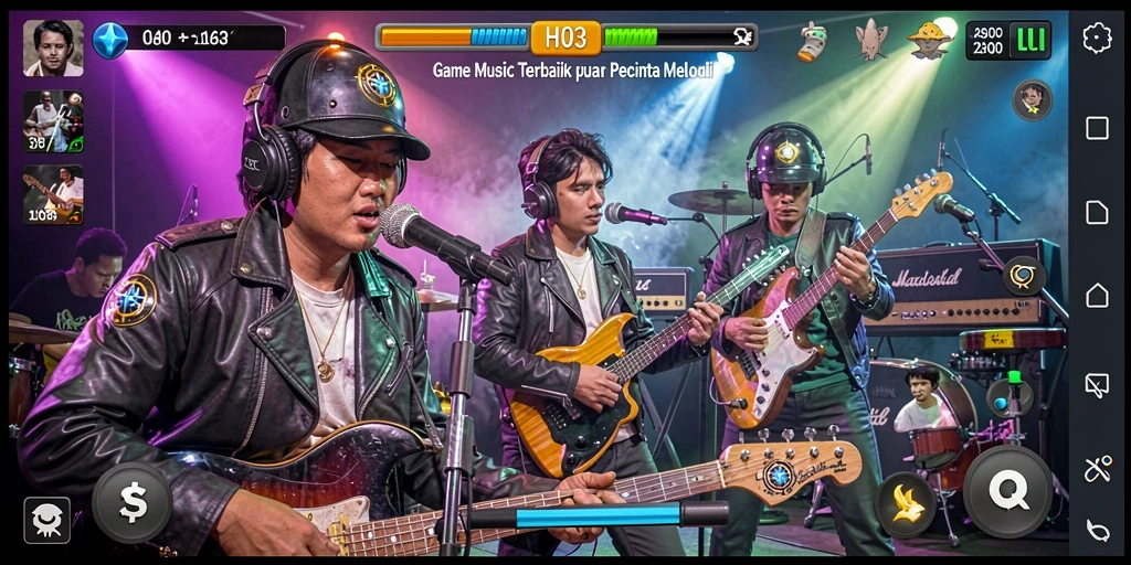 Tampilan gameplay menarik H03 dengan ritme yang seru.
