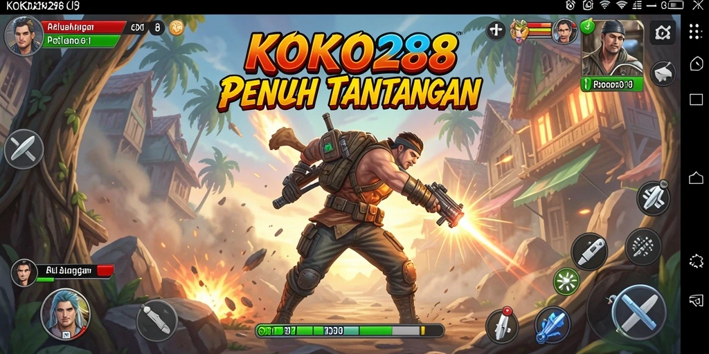 Tampilan aksi mendebarkan dalam KOKO288 saat melawan musuh.