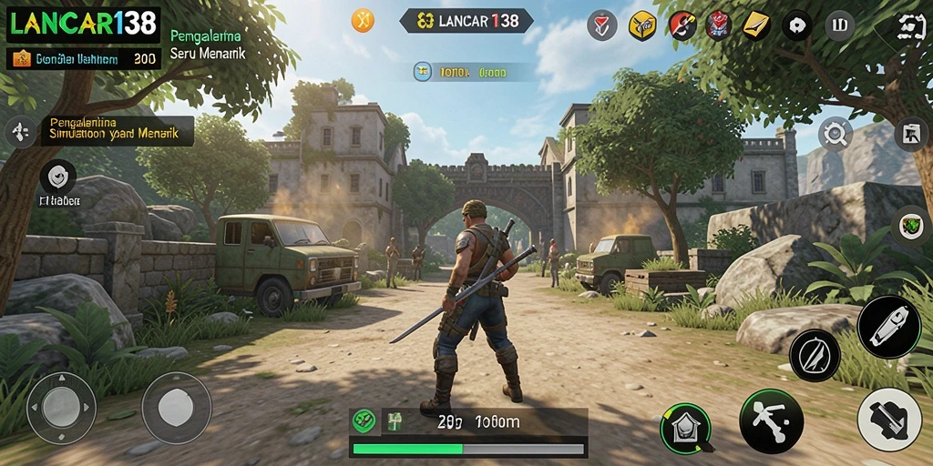 Tangkapan layar utama LANCAR138 menampilkan aksi gameplay Simulation yang mendebarkan.