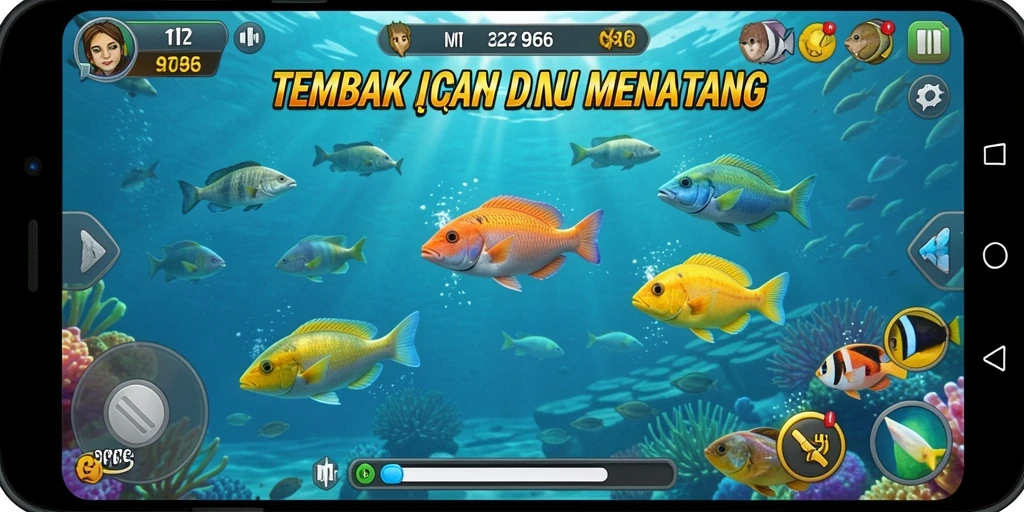Tampilan menarik dari gameplay Tembak Ikan yang seru.
