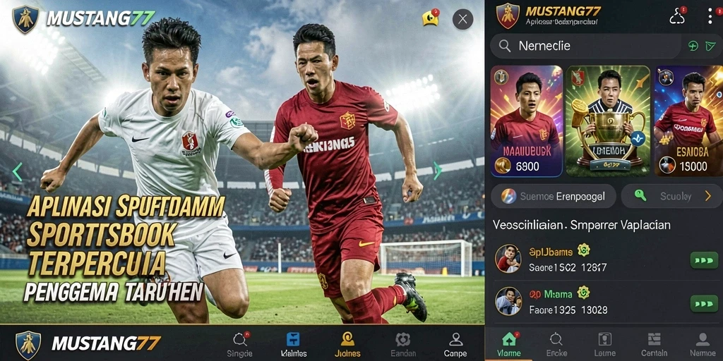 Tampilan gameplay menarik dari aplikasi Sportsbook MUSTANG77.