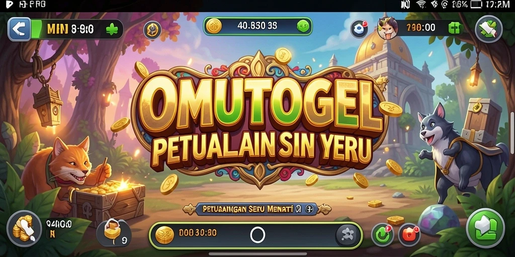 Tampilan gameplay OMUTOGEL yang mendebarkan dan penuh petualangan.