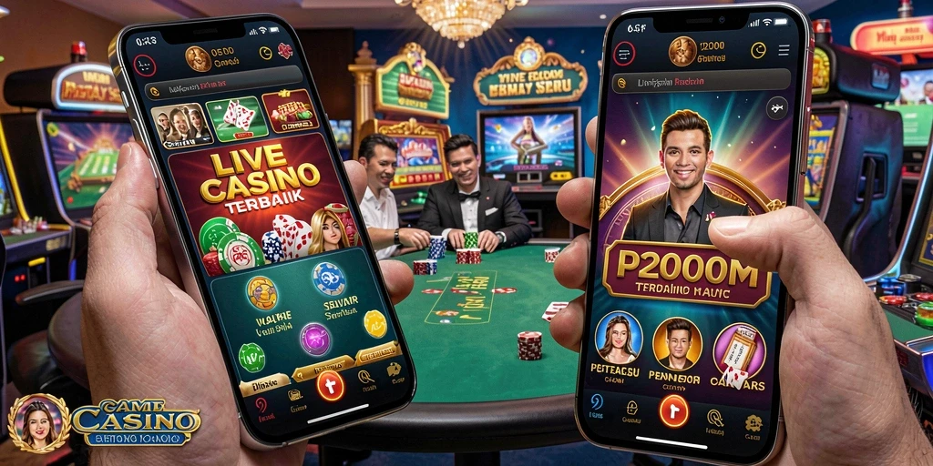 Tampilan gameplay Live Casino yang menarik dan interaktif di P200M.