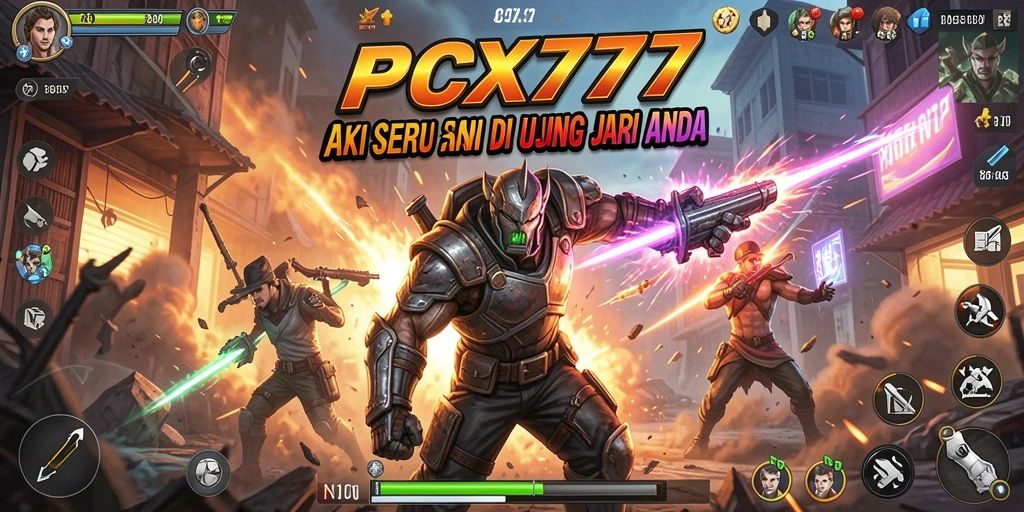 Gambaran gameplay mendebarkan dari PCX777 dengan aksi intens.