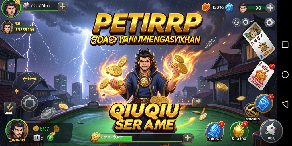 Tampilan gameplay QiuQiu yang menegangkan dan seru.