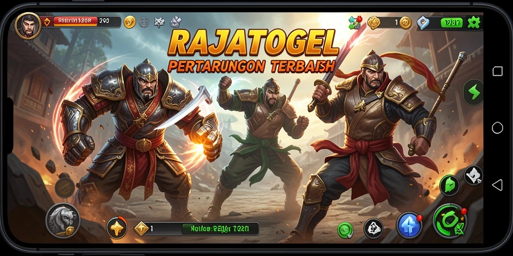 Tampilan aksi pertarungan seru dalam RAJATOGEL.
