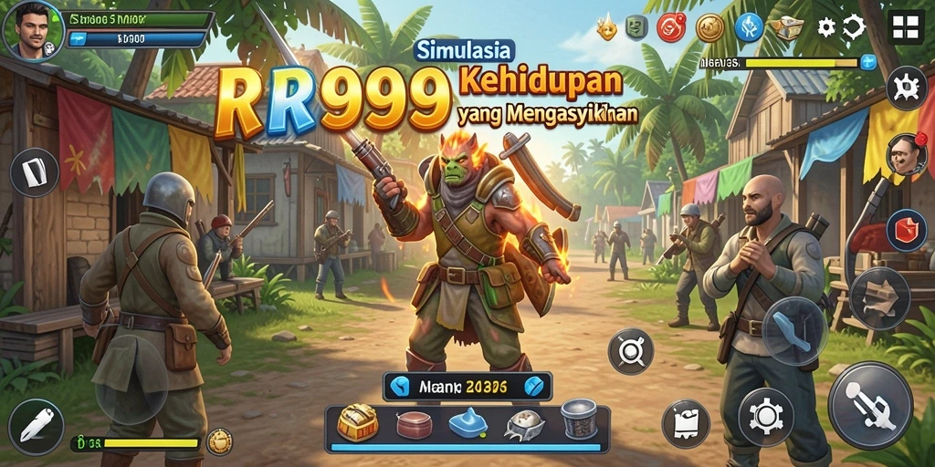 Tampilan gameplay yang menarik dan penuh interaksi di RR999.