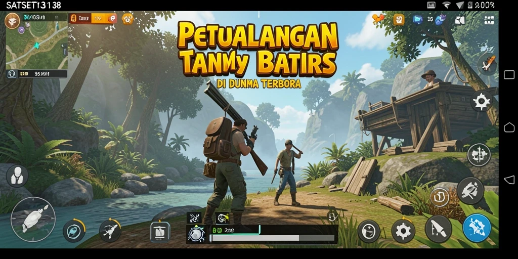 Tampilan gameplay SATSET138 menunjukkan dunia terbuka yang luas dan indah.