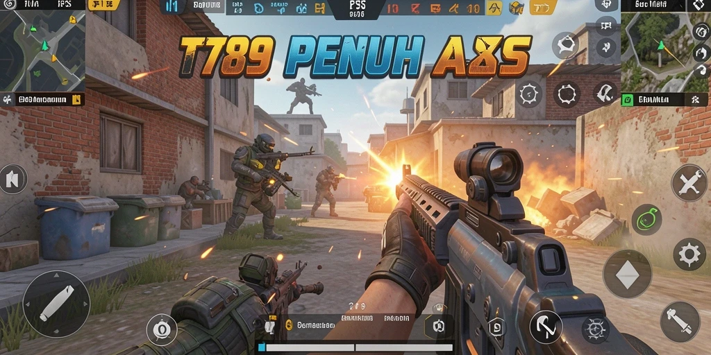 Screenshot TT789 menampilkan aksi tembak-menembak yang intens dan grafis luar biasa.