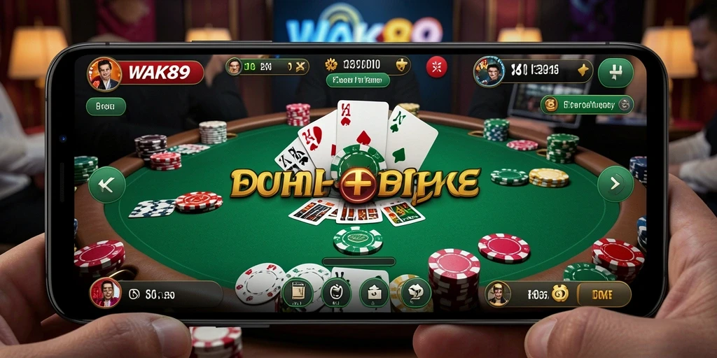 Tampilan gameplay Poker yang menarik di WAK89.