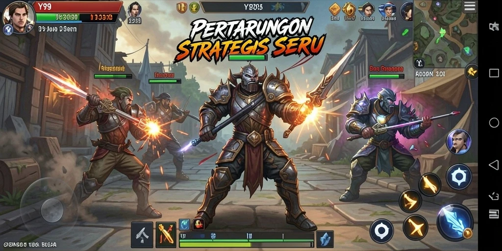 Tampilan gameplay menegangkan di Y89 yang menuntut strategi cerdas.