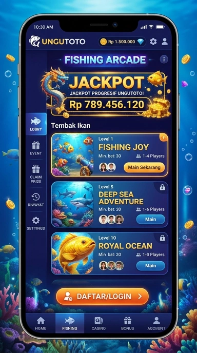 Screenshot antarmuka ungutoto yang intuitif dan mudah digunakan.